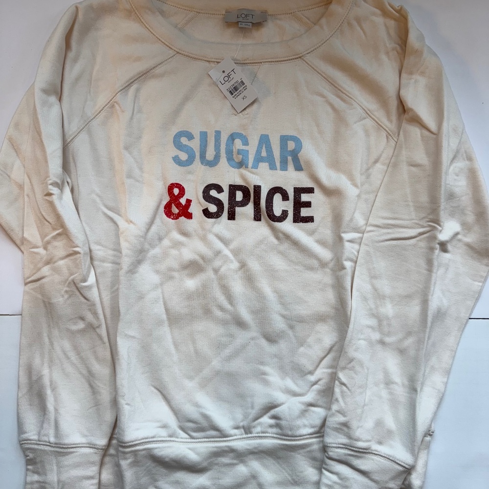 NWT Loft Size XS soft lightweight sweatshirt